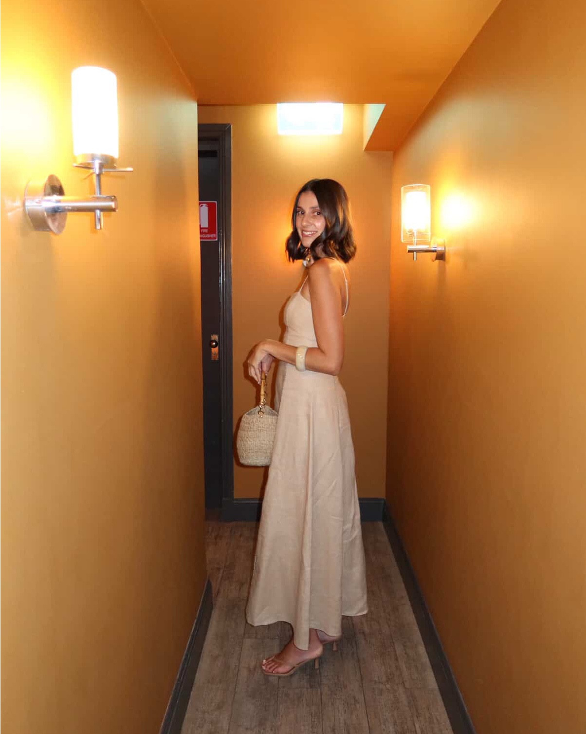 What I wore to a PR event in Sydney tonight 🤎 A gorgeous, beige coloured midi dress from Seed (I am wearing size 8), bucket bag also seed, simple thong heels. Also took a blazer x 

#LTKxDavidJones

#LTKaustralia #LTKstyletip