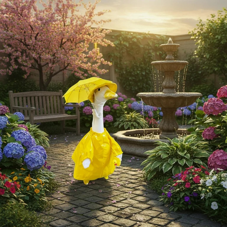 Inerposs Gooses Costume, Raincoat Gooses Outfit, Yard Gooses Clothes, Garden Decoration Outfit, P... | Walmart (US)