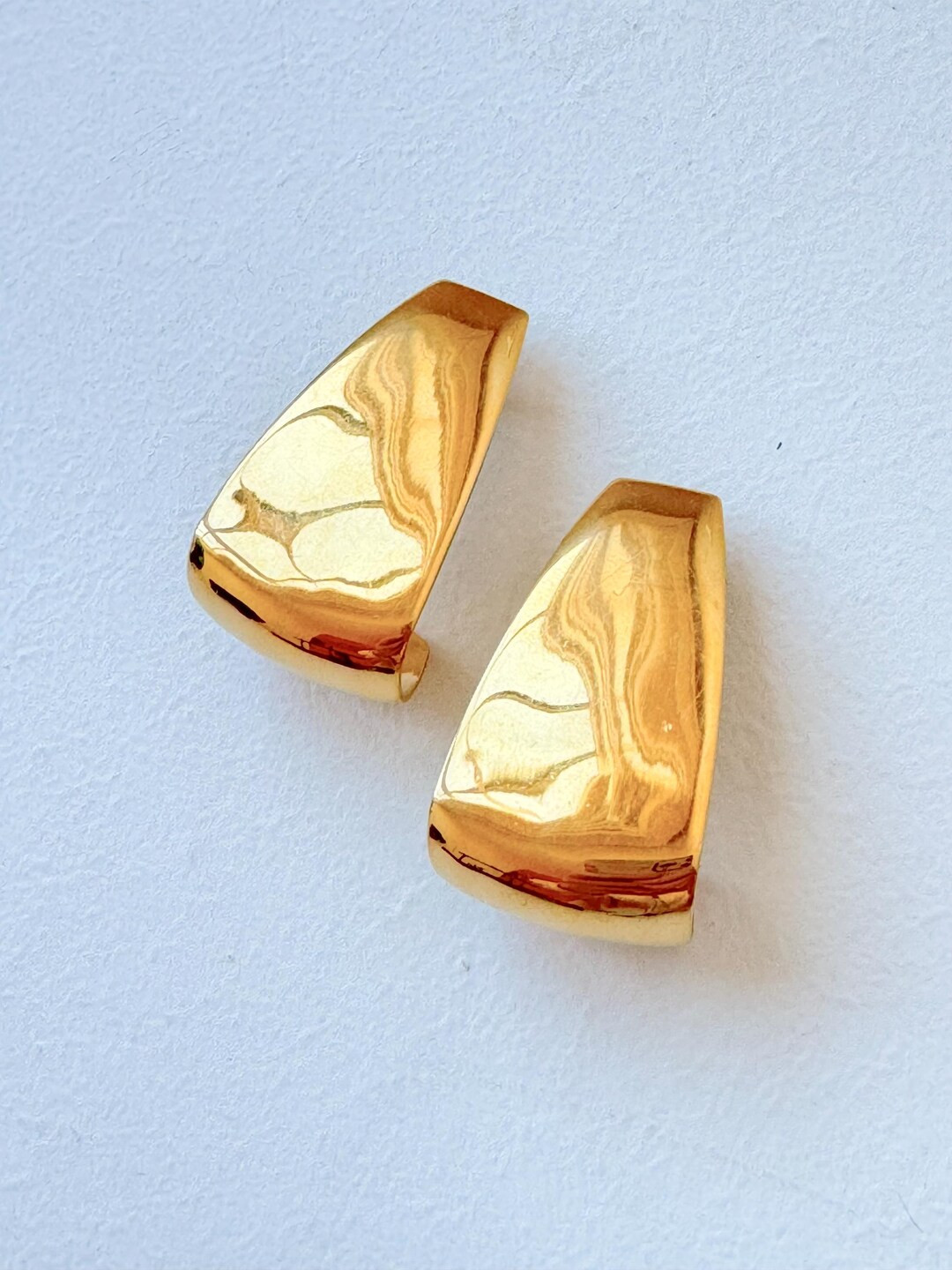 Vintage Monet Gold Earrings - Etsy | Etsy (US)