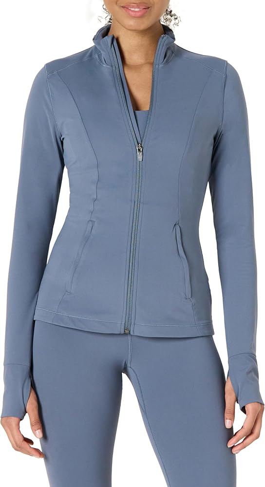 Amazon Essentials Women's Active FormFlex Buttery Soft Slim Fit Full Zip Jacket | Amazon (US)