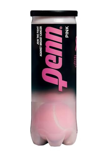 Penn Championship Pink Tennis Balls - Extra Duty Felt Pressurized Tennis Balls - 1 Can, 3 Balls | Amazon (US)