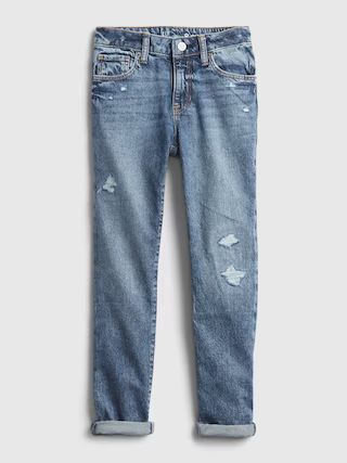 Kids Distressed Girlfriend Jeans with Washwell™ | Gap (US)