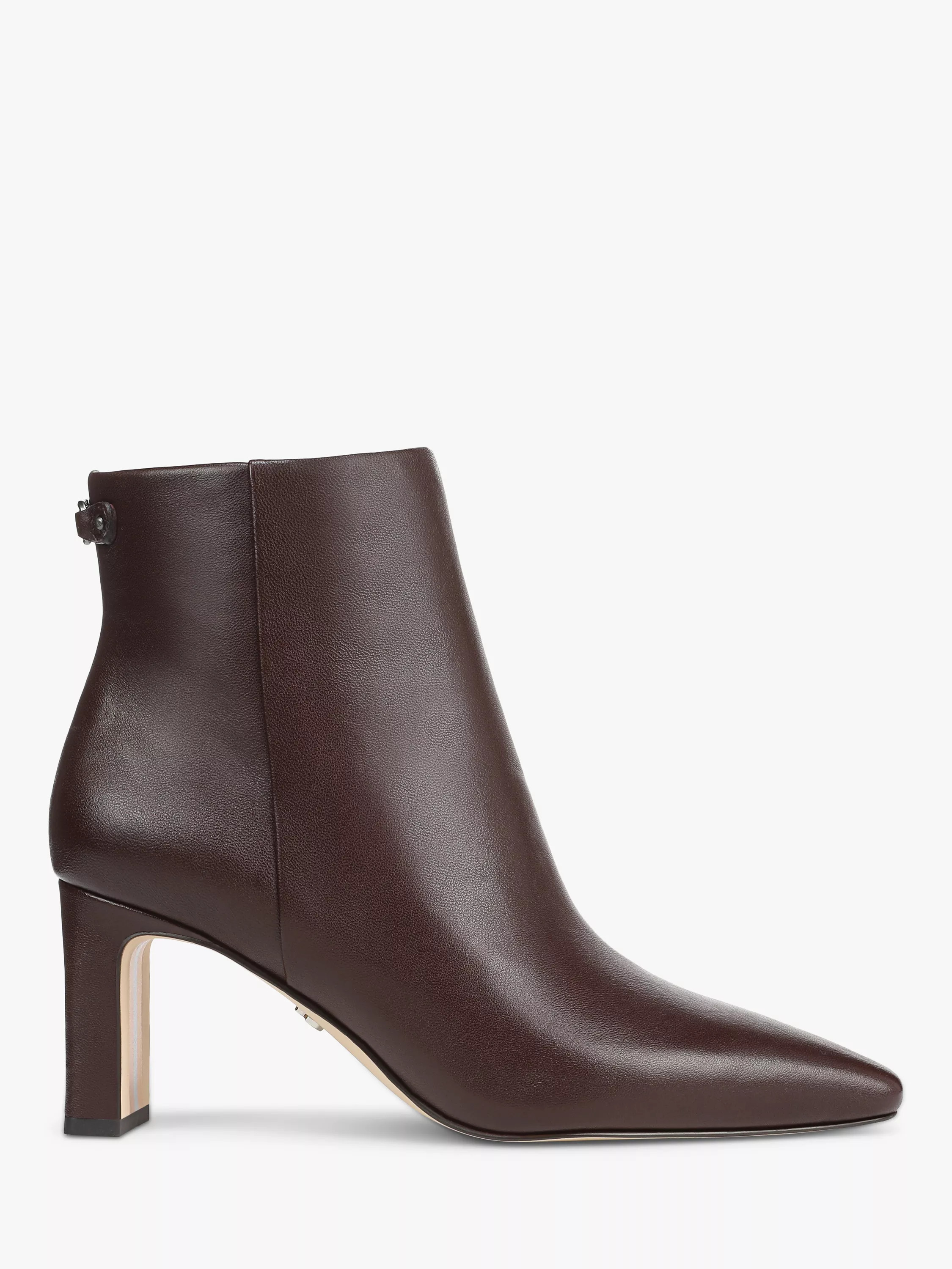 Saige Leather Ankle Boots, Spiced Pecan | John Lewis (UK)