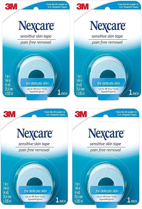 Nexcare Sensitive Skin Low Trauma Tape, 4 count | Amazon (US)