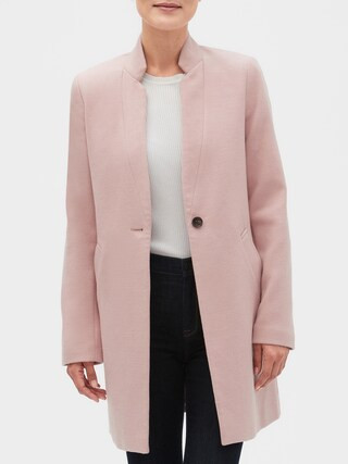 Petite Inverted Collar Car Coat | Banana Republic Factory