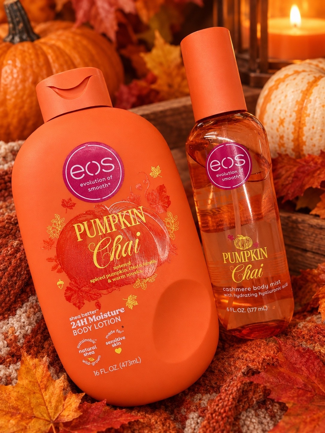 eos 24H Moisture Body Lotion - Pumpkin Chai - 16 fl oz / eos Cashmere Body Mist - Pumpkin Chai - 6 fl oz

#LTKgrwm #LTKmorningroutine #LTKSeasonal