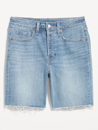 High-Waisted OG Button-Fly Jean Shorts -- 7-inch inseam | Old Navy (US)