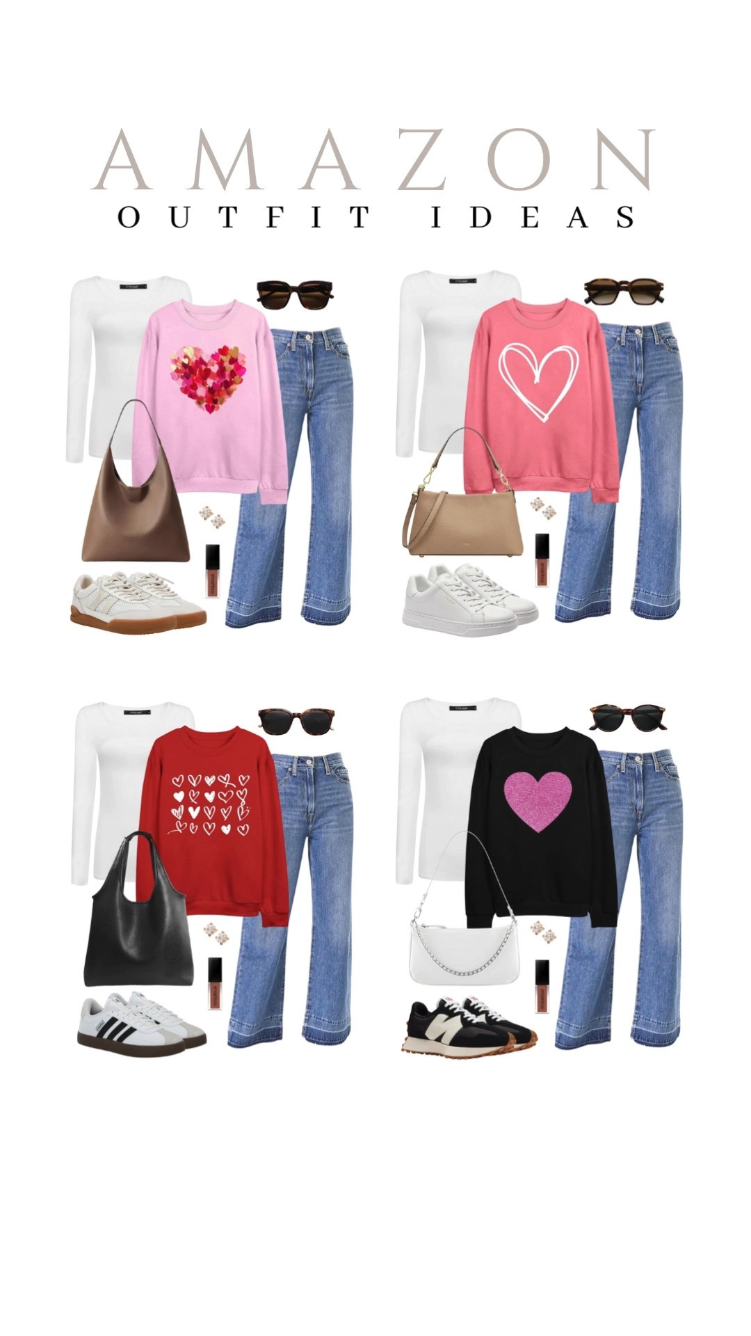 Sharing these cute and comfy new looks you’re going to love for Valentine’s Day!
valentines day sweatshirt, vday outfit, tote bag, wide leg jeans, beauty finds, affordable fashion, trendy look, viral products, casual outfit idea, winter style, how to style, ways to style, winter fashion, amazon fashion, affordable style

#LTKU #LTKValentine #LTKSeasonal
