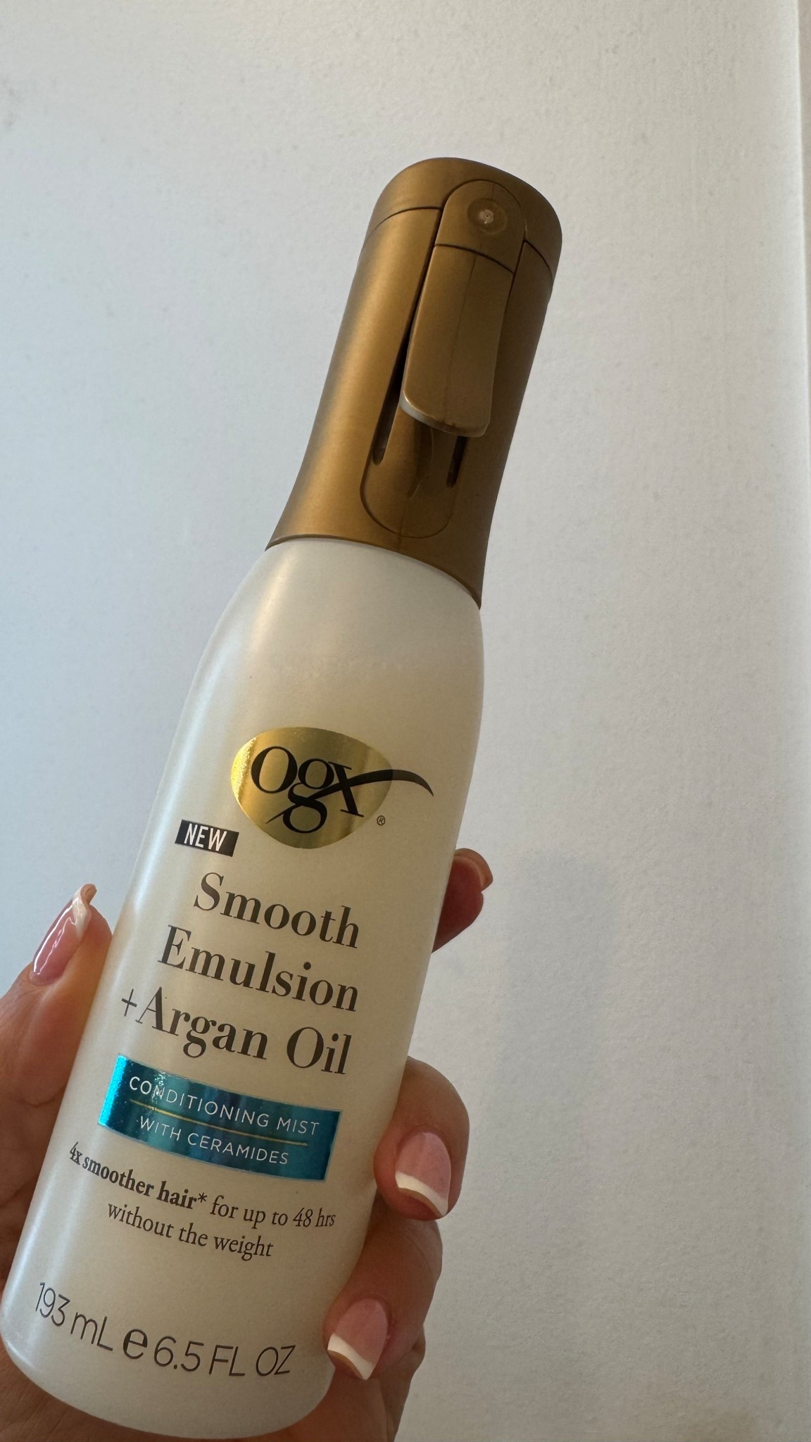 Ogx argan smoothing conditioning spray is so good and makes my hair fluffy and soft! Smells so so good too

#LTKselfcare #LTKmorningroutine #LTKBeauty