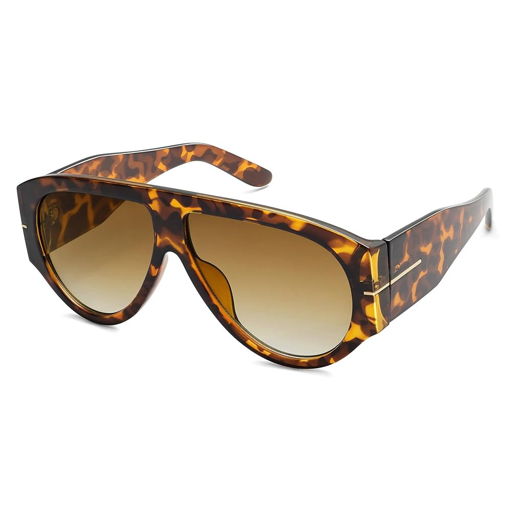Oversized Retro Aviator Sunglasses Womens Mens 70s Classic Vintage Sun Glasses AR82227 | Amazon (US)
