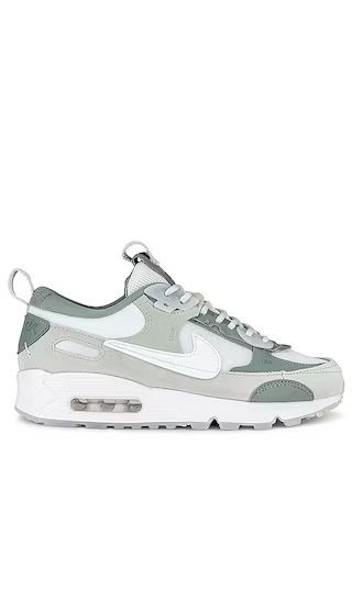 Air Max 90 Futura Sneaker in Summit White & Mica Green | Revolve Clothing (Global)