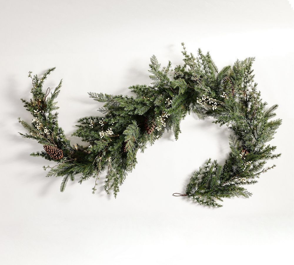 Lit Avant-Garde Asymetrical Garland 10' | Pottery Barn (US)