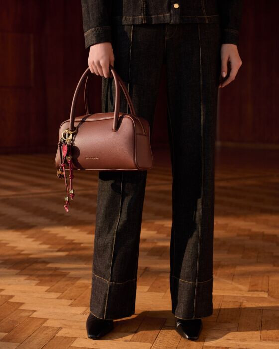 Hadley Bowling Bag in Dark Chocolate | Katie Loxton Ltd. (UK)