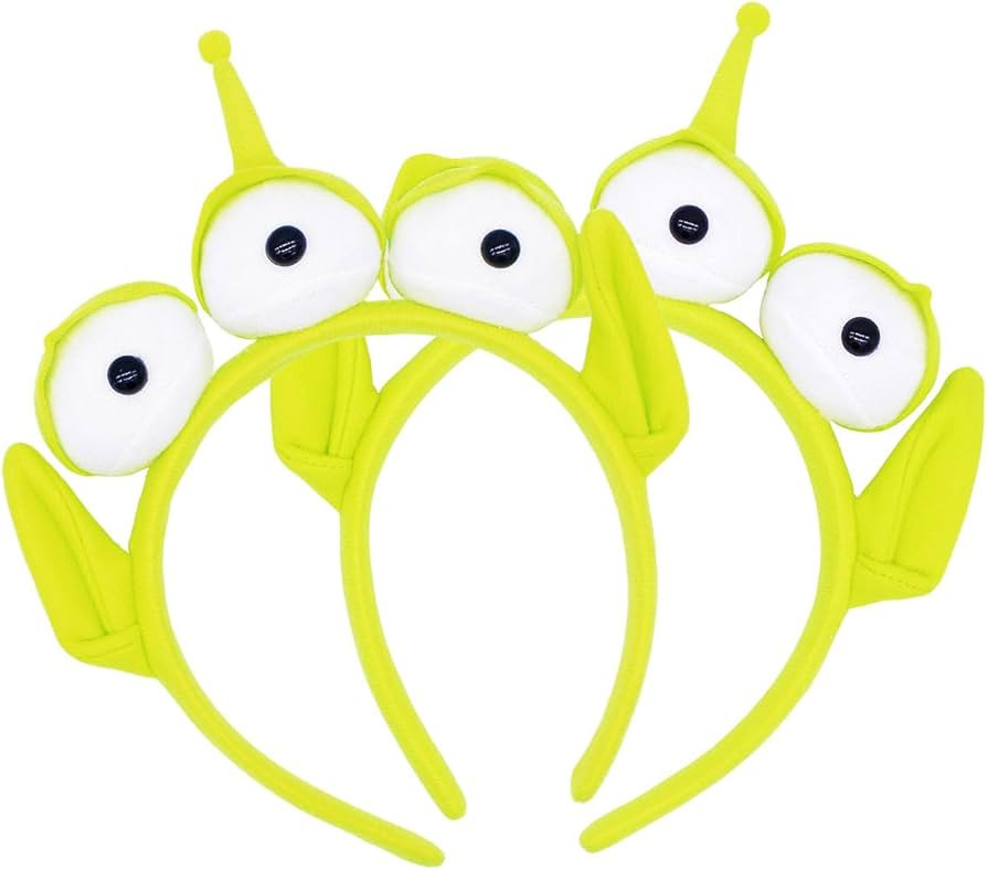 PLUSMAYI 2 PC Alien Headband Adult, Alien Headband Three-eyed Headband Monster Toy Plush Headwear Ha | Amazon (US)