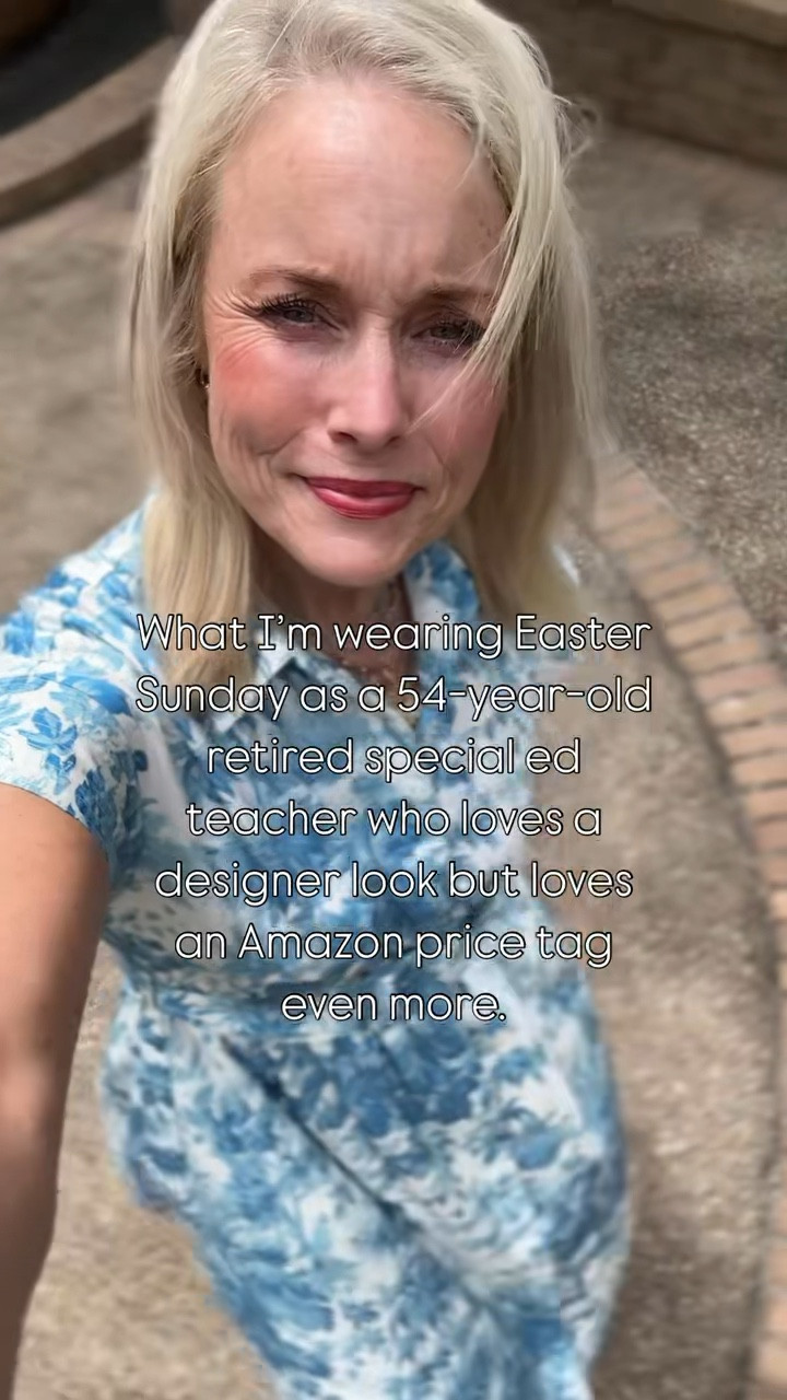 Easter Sunday style, but make it budget-friendly!

This 54-year-old retired special ed teacher still loves a good designer look… but give me that Amazon price tag any day!

I pulled this whole outfit together for Easter brunch and felt chic and comfy—and yes, everything is linked for you!

Tell me, are you dressing up or keeping it cozy this Easter?

❤️ Follow for more
✈️ Share this with a friend
⬇️ Save this for later

#midlifefashion 
#over40style 
#amazonstyle 
#looksforless 
#budgetfriendlyfashion
#laurenoggsgee 
#getyourcolonoscopy 
#MidlifeStyle 
#AmazonFinds 
#EasterOOTD 
#Over50Fashion 
#AmazonStyle


#LTKStyleTip #LTKFindsUnder50 #LTKOver40