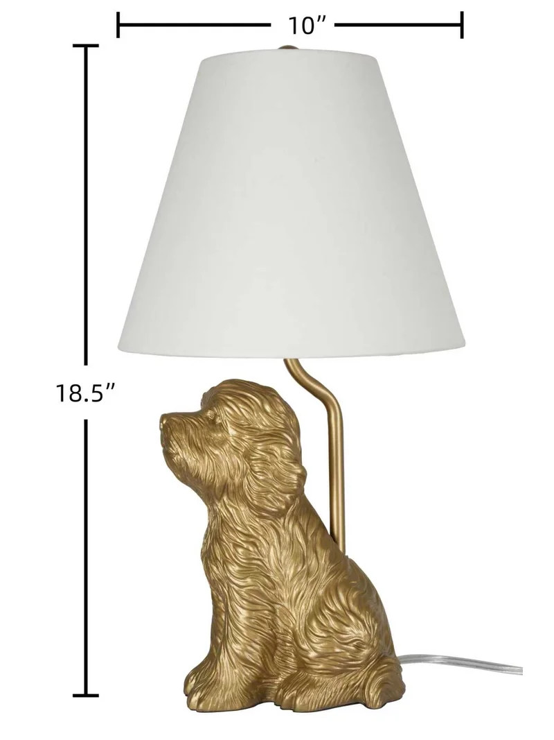 Home Decor Collection Catalina Lighting Golden Doodle Table Lamp with Painted Gold Finish and Tap... | Walmart (US)