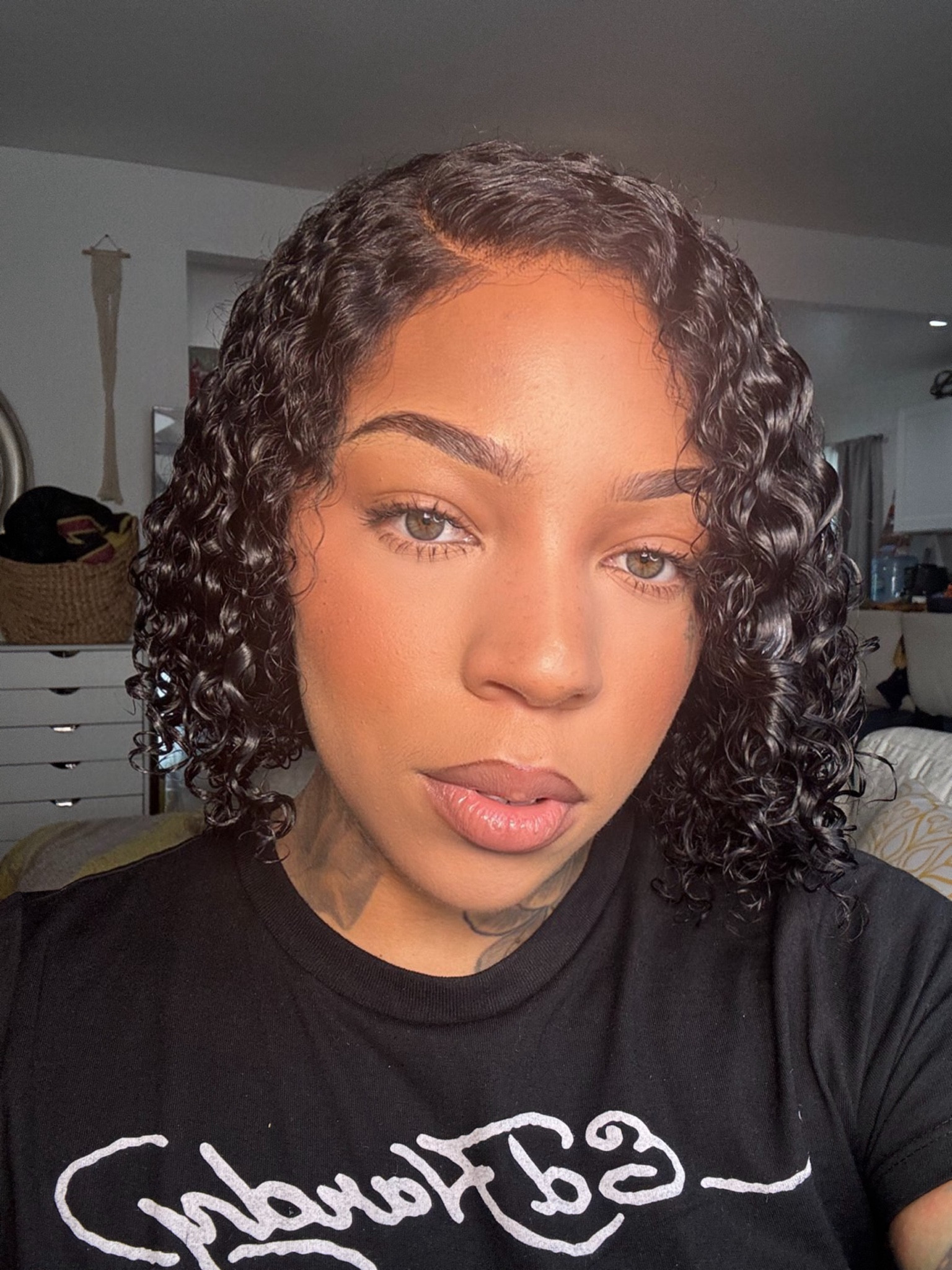 Luvmehair human hair curly wig 