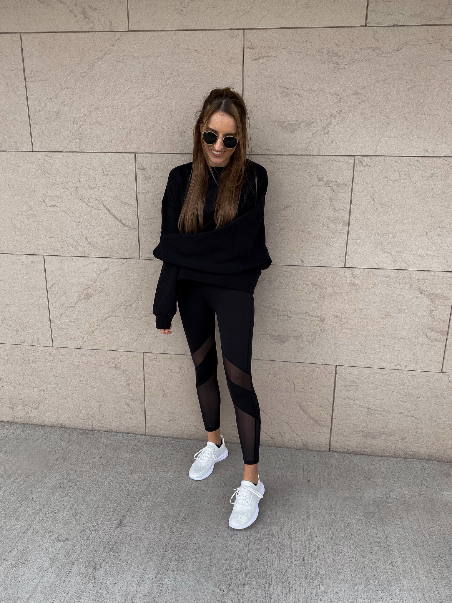 Athleisure outfit inspo // Leggings with mesh + white sneakers from JustFab 🤍 #JustFabPartner

#LTKfit #LTKstyletip #LTKshoecrush