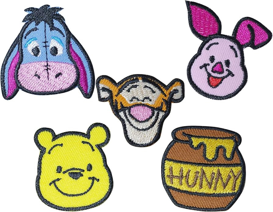 Octory 5 PCS Bear and Friend Cartoon Characters Iron On Patch for Clothing Saw On/Iron On Embroid... | Amazon (CA)