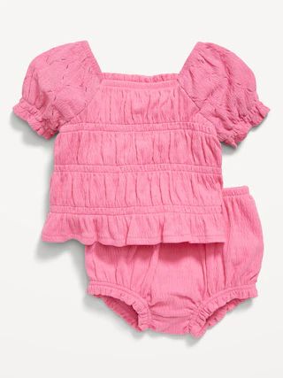 Smocked Top &amp; Bloomer Shorts Set for Baby | Old Navy (US)