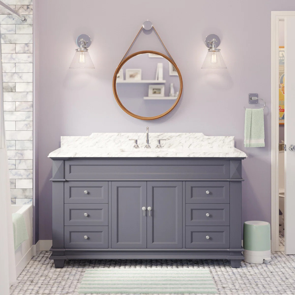 Ensa 60'' Single Bathroom Vanity with Top | Wayfair North America