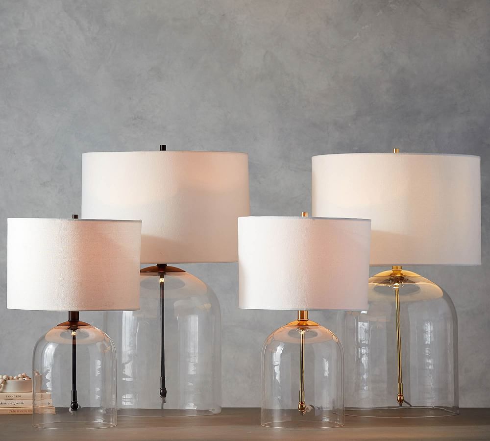 Aria Glass Dome Table Lamp | Pottery Barn (US)