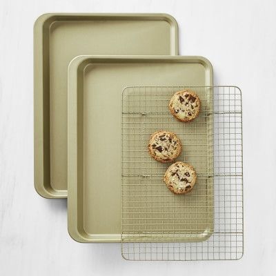 Williams Sonoma Goldtouch® Non-Corrugated Nonstick 3-Piece Cookie Bakeware Set | Williams-Sonoma