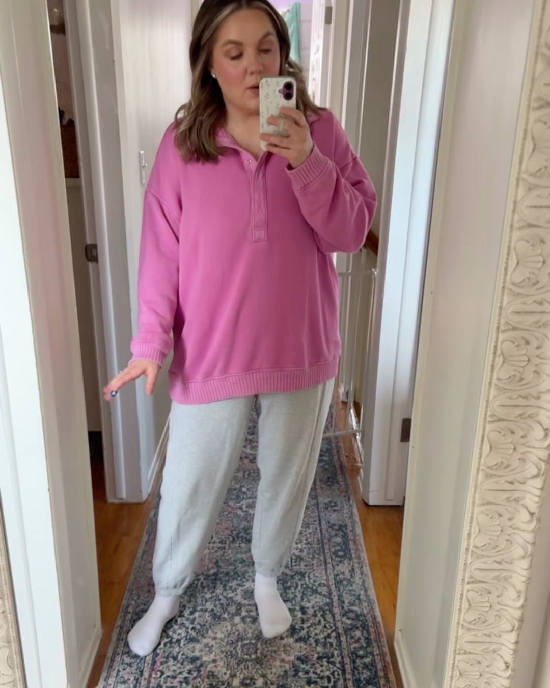 Sale alert.🚨 

My absolute favorite sweatshirt is back and is some fun spring colors. I ordered the hot fuchsia color SO fast! 

Runs oversized. I grabbed mine in a medium, but I think I prefer a small as shown in the green shade 

@Aerie 



#LTKootd #LTKSaleAlert #LTKMidsize