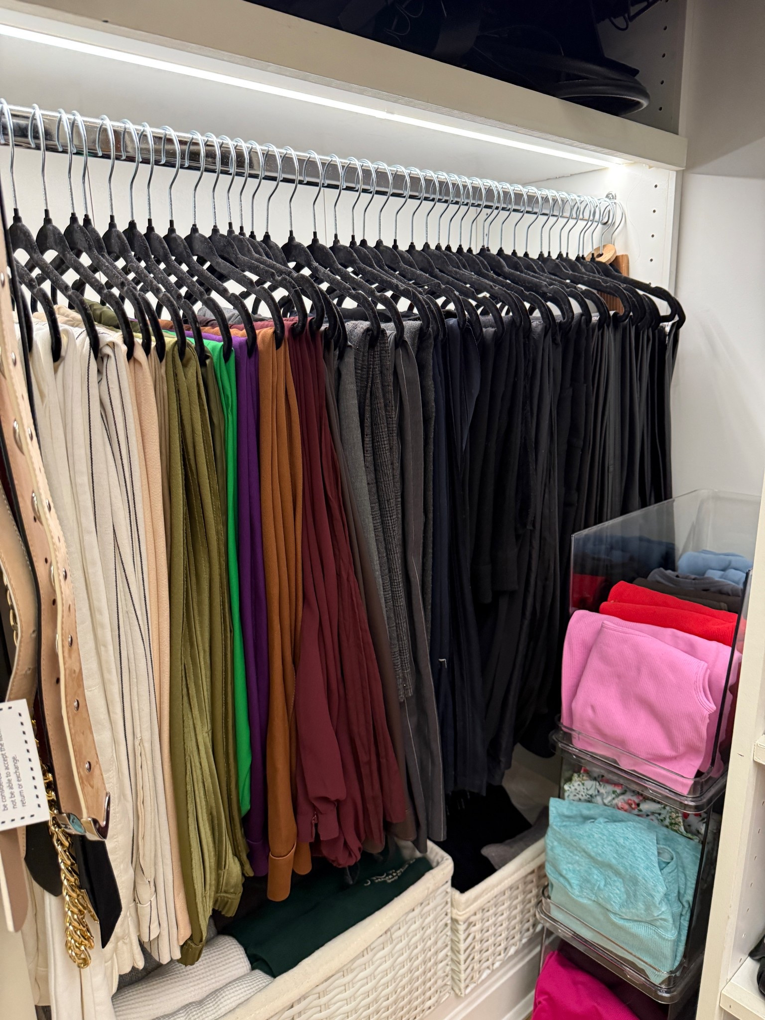 If you’re hanging pants in a short hanging section, use kids size hangers - they look and function better

#LTKHome