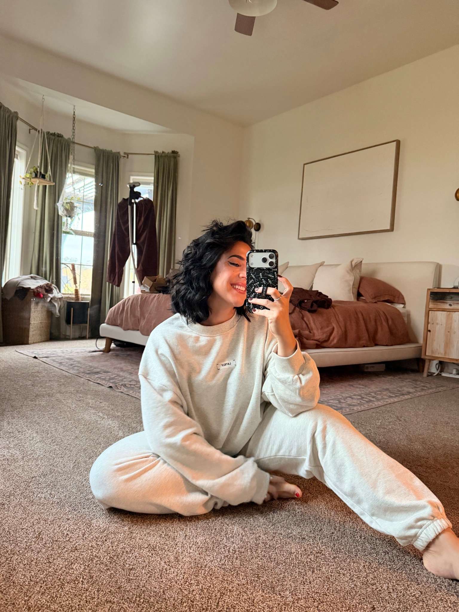 A luxury vibes lounge set. The new colors are so good, I need the red. I’m in a large and it runs big but I prefer it so I wouldn’t go down! Tall girl friendly :) 

#LTKGiftGuide #LTKTall #LTKMidsize