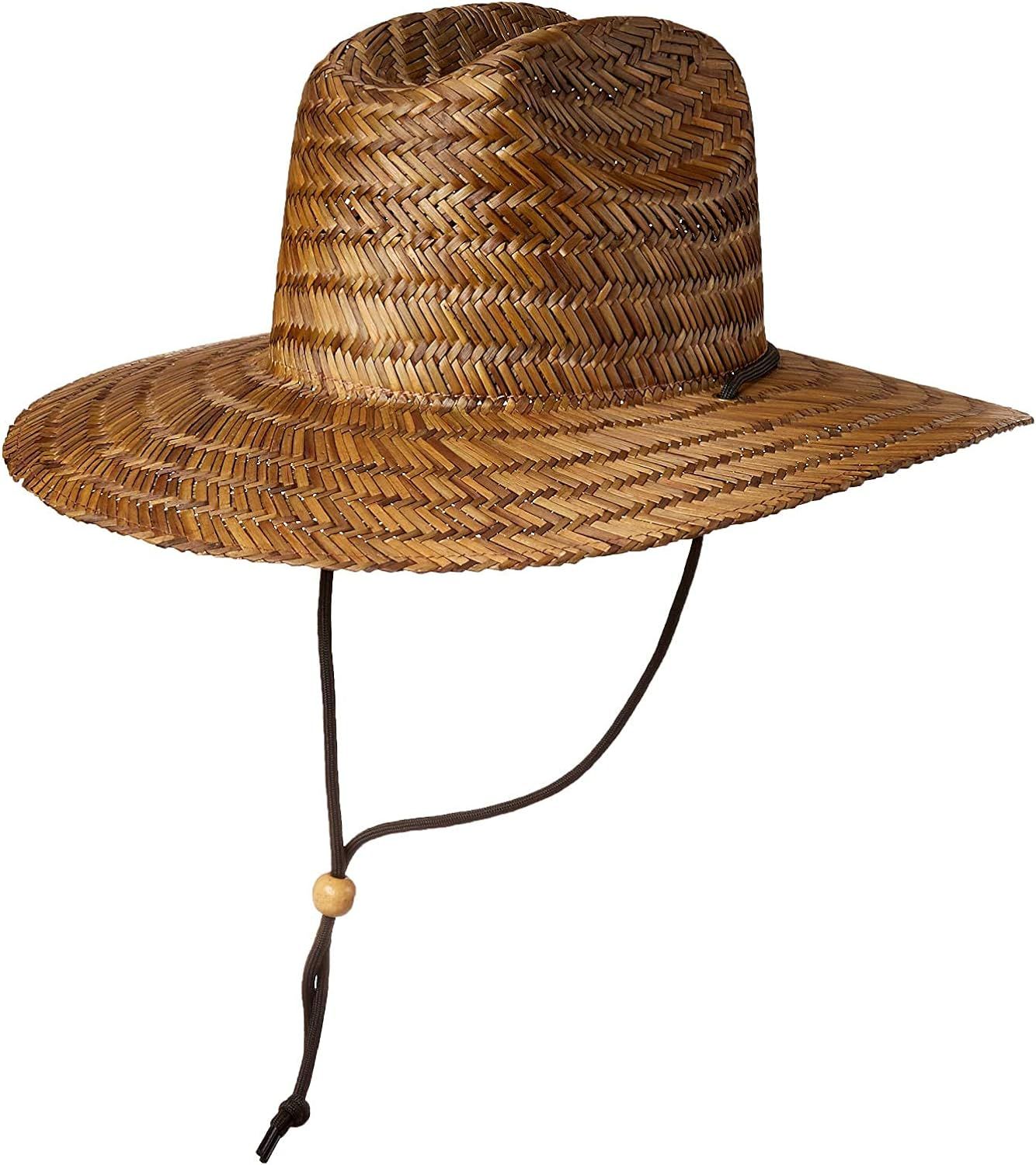 BROOKLYN ATHLETICS Men’s Classic Straw Sun Beach Hat - Wide Brim | Amazon (US)