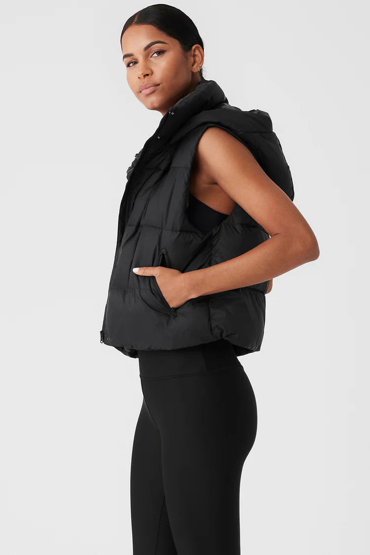 Gold Rush Puffer Vest - Black | Alo Yoga (US)