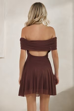 Backfired Dress in Brown | lauren nicole