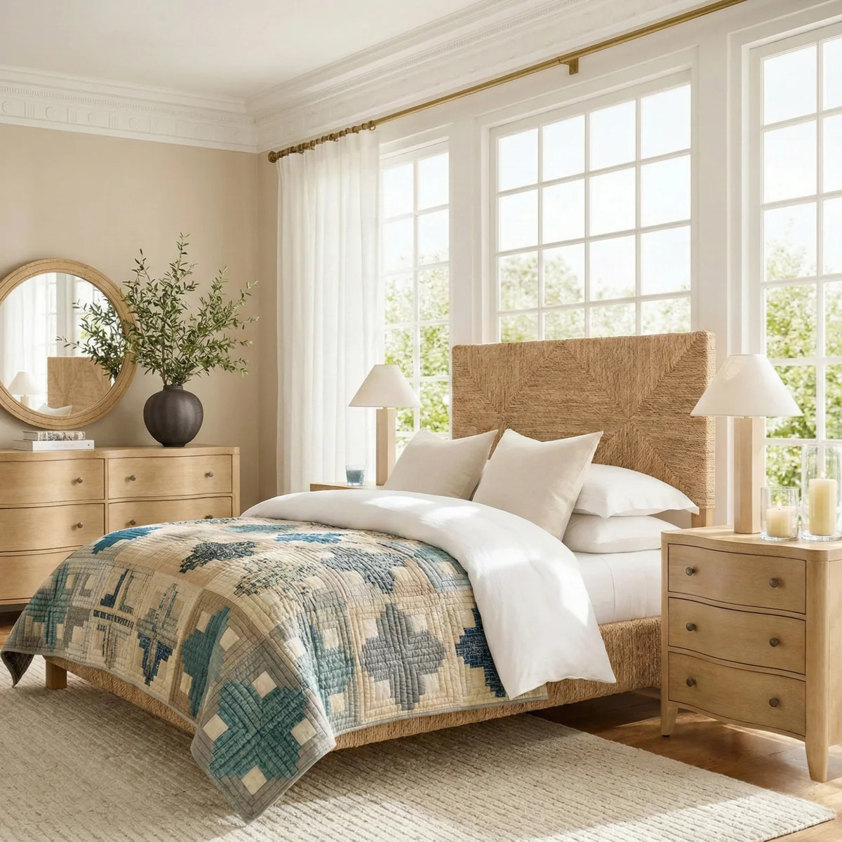 Anesty Melosia Standard Wicker Woven Bed | Wayfair North America