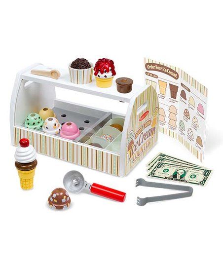 Scoop & Serve Ice Cream Counter Play Set | Zulily