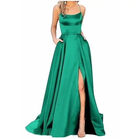 UDAXB Dresses for Women 2023 Loose Off-the-Shoulder Sleeveless High Waist Summer Long Evening Gown G | Walmart (US)