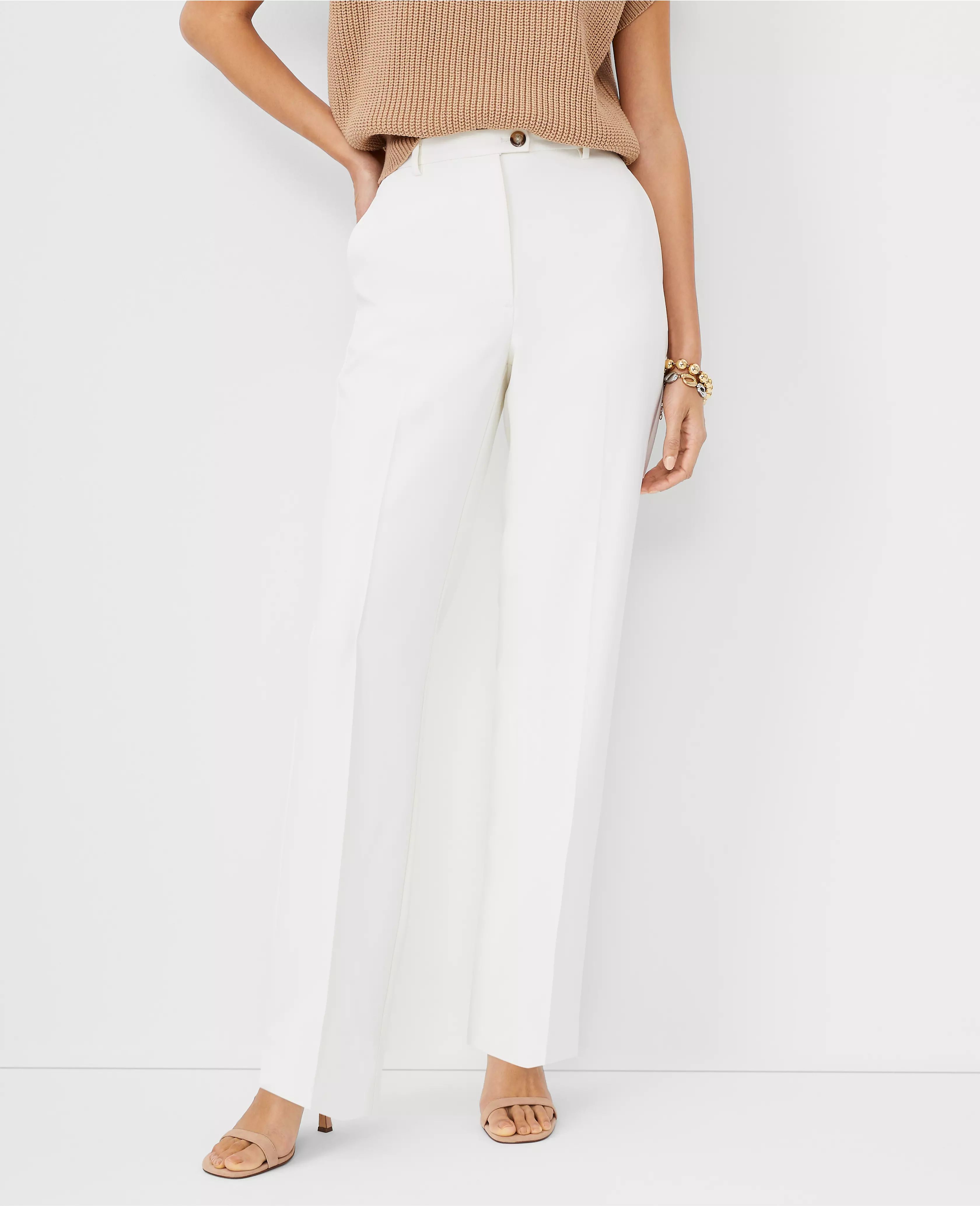 The Slim Straight Pant in Fluid Crepe | Ann Taylor (US)