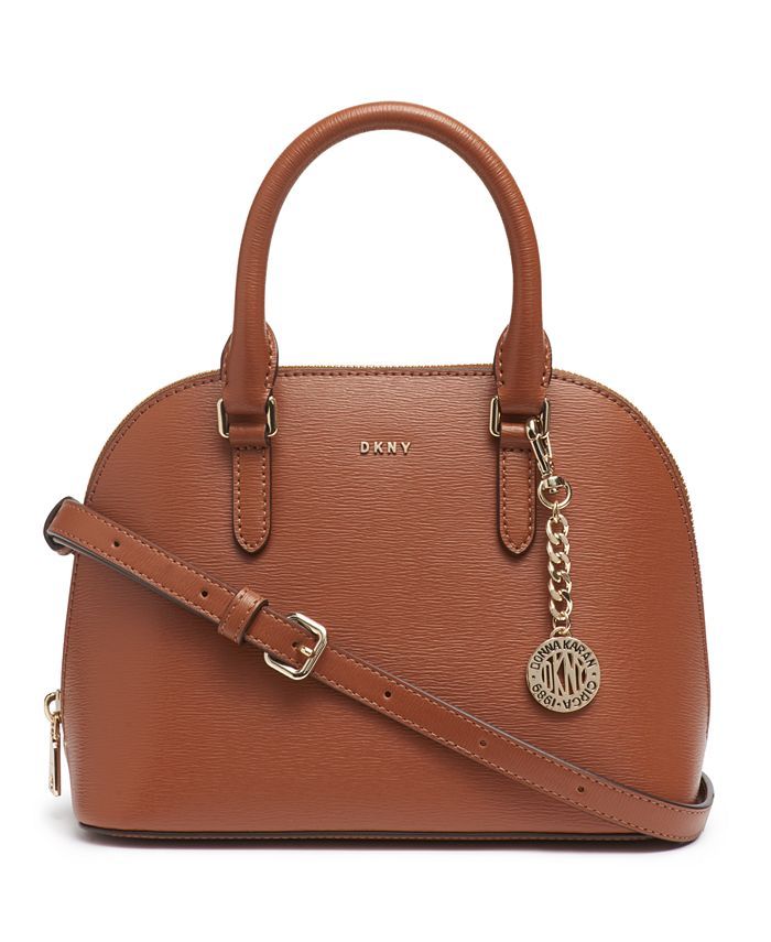 DKNY Bryant Convertible Strap Dome Satchel Handbag & Reviews - Handbags & Accessories - Macy's | Macys (US)