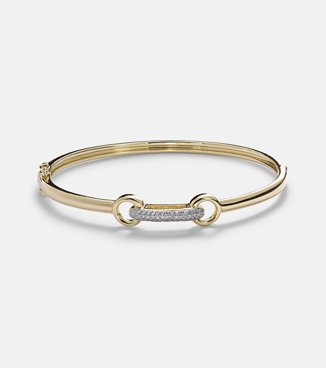 14kt gold bangle with diamonds | Mytheresa (US/CA)