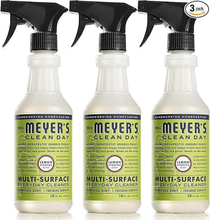 Mrs. Meyer's All-Purpose Cleaner Spray, Lemon Verbena, 16 fl. oz - Pack of 3 | Amazon (US)