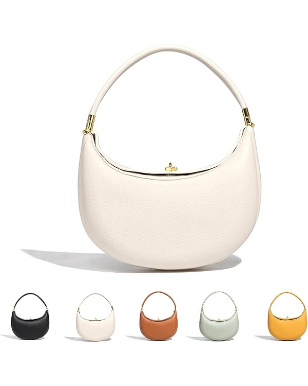 Aktudy Leather Crescent Bag For Women Designer Shoulder Bags Underarm Purse,adjustable Shoulder S... | Amazon (US)