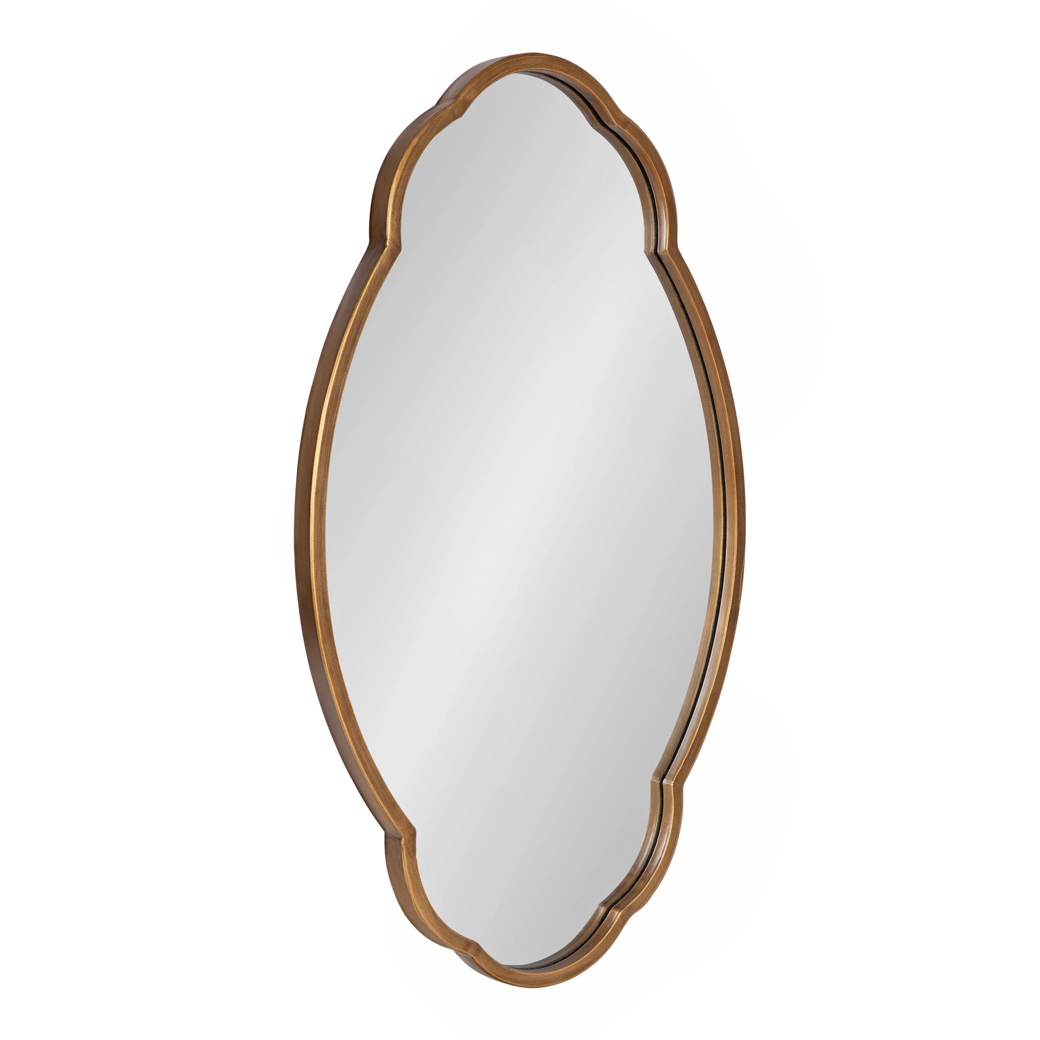 Kate and Laurel 18 x 30 Oval Wall Mirror, Gold | Walmart (US)