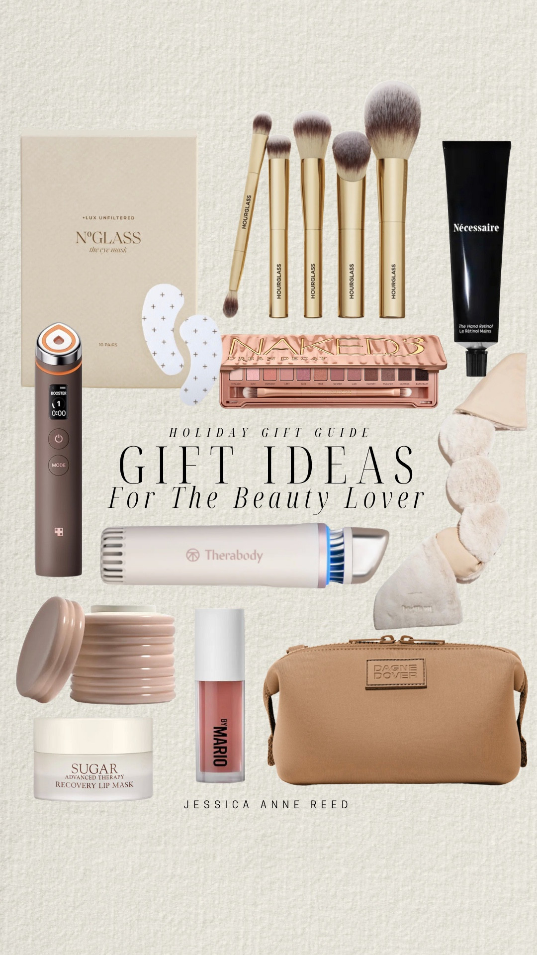 Beauty gift ideas include eye shadow palette, makeup brushes, eye masks, makeup bag, weighted sleep mask, medicube Booster Pro, lip mask, hand cream, depuffing wand.

Beauty gifts, gifts for her, gift guide, gift for mom, gifts for wife 

#LTKHoliday #LTKBeauty #LTKGiftGuide