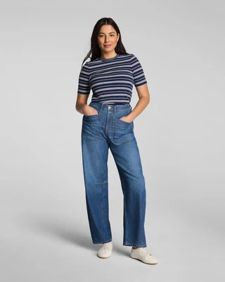 SPANXsupersmooth®  Authentic 360 Lightweight Utility Barrel Leg Jeans | Spanx