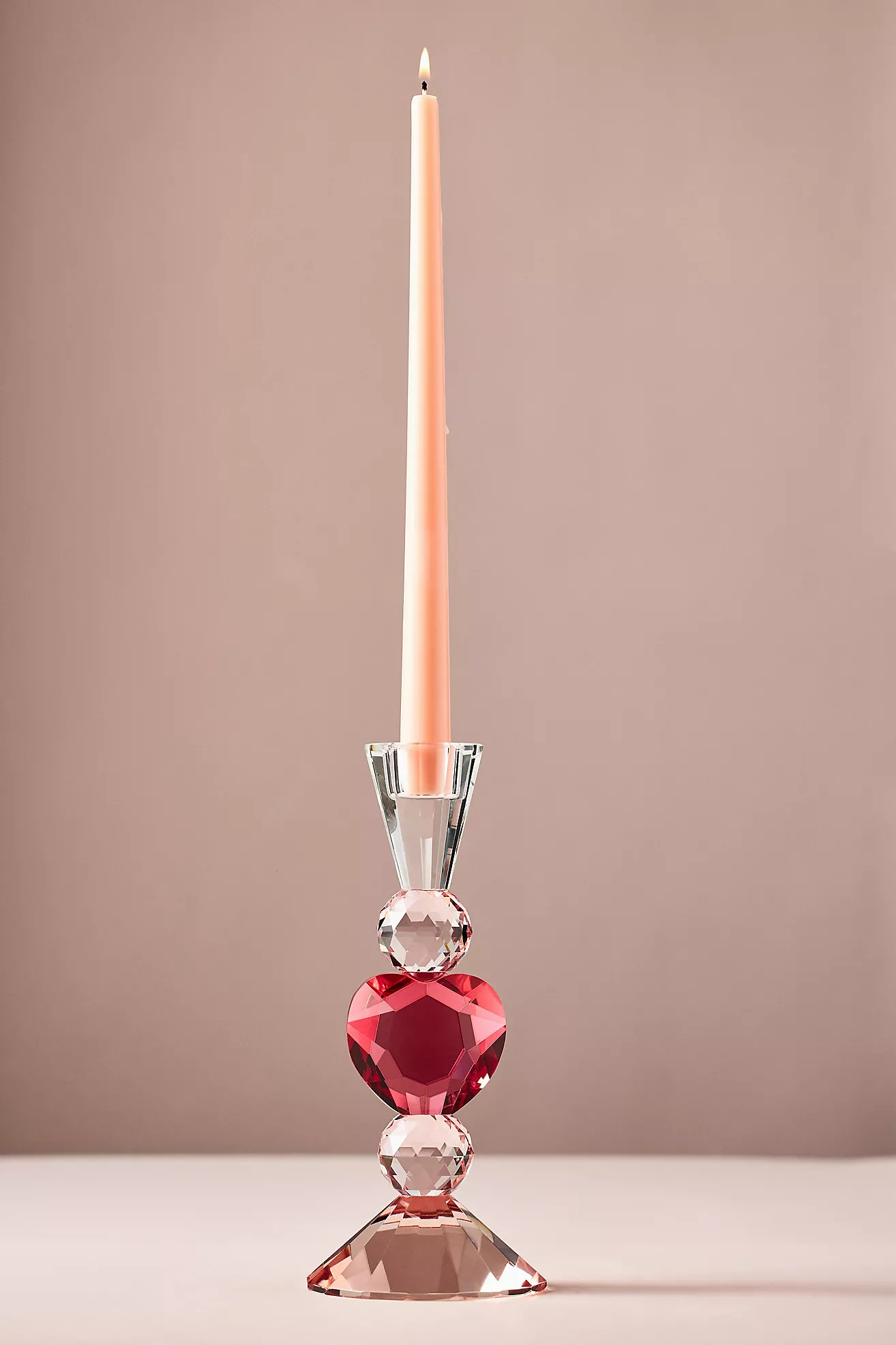 Heart Cut Glass Candle Holder | Anthropologie (US)