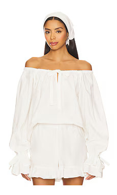 Cha-cha Lounge Blouse
                    
                    Sleeper | Revolve Clothing (Global)