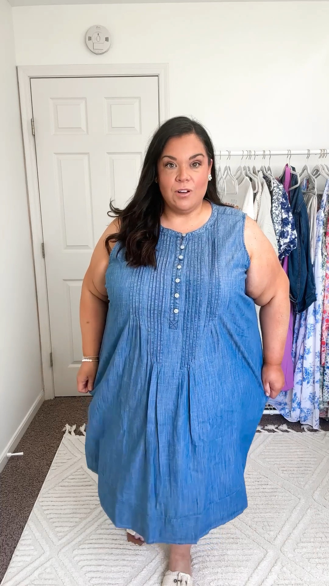 I love this chambray pintuck dress from kohls for spring! Wearing a 3x but could definitely do a 2x

#LTKstyletip #LTKfindsunder50 #LTKplussize