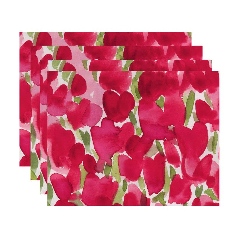 Polyester Floral Rectangle Placemat | Wayfair North America