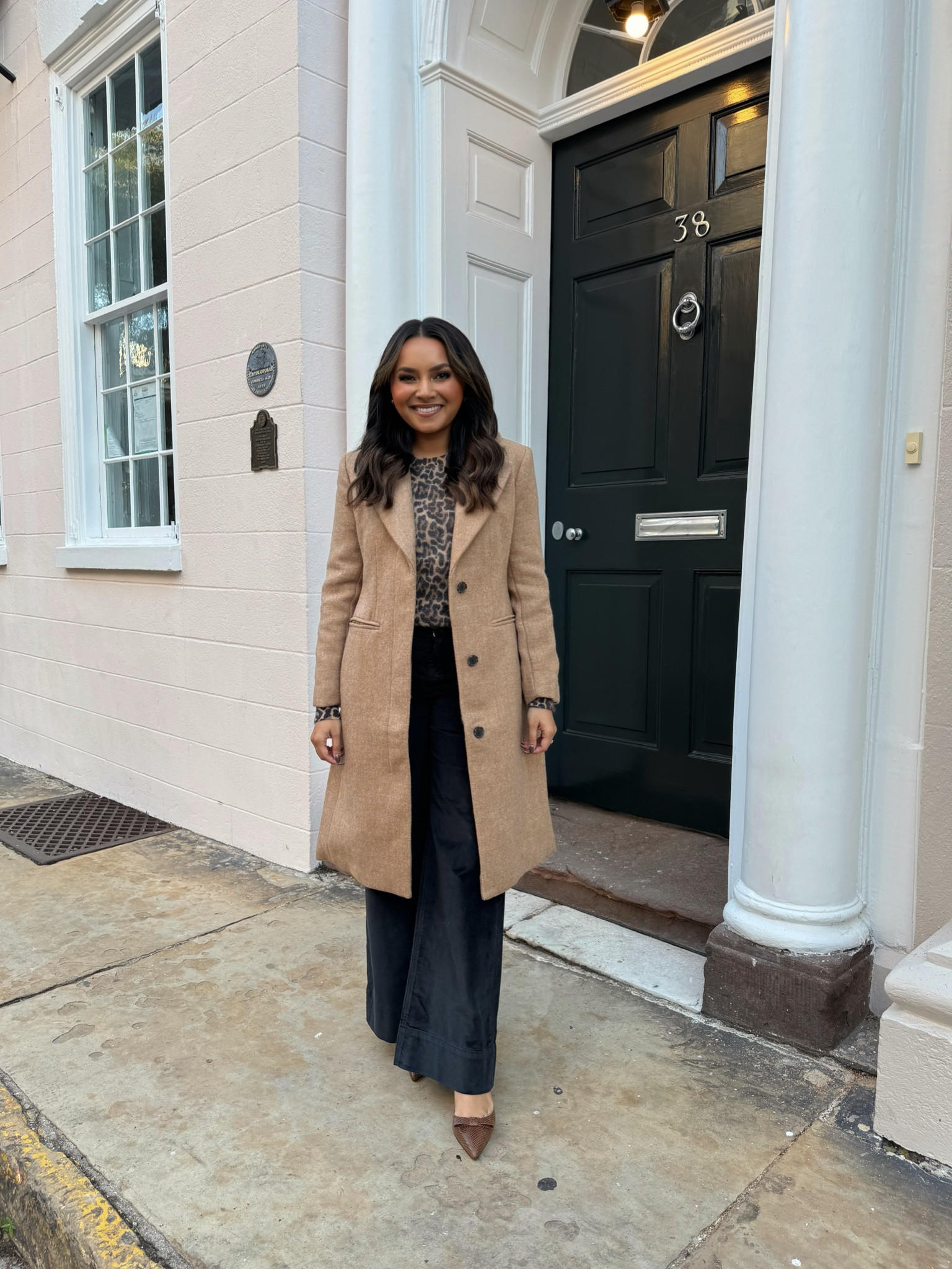 Soft Brown trench coat size 2 petite - sized up a size
Leopard sweater size XS TTS
Black sweater pant size small petite TTS - usually size 2/26 in pants 
Black booties size 5.5 TTS
Bracelets size small 
Lip liner: shade pillow talk deep
Lip gloss shade brown sugar 

Fall outfit 
Fall Style 
Fall fashion 
Petite outfit 
Thanksgiving outfit 
Holiday outfit 

Honey Sweet Petite 
Honeysweetpetite 

#LTKStyleTip #LTKSeasonal #LTKHoliday