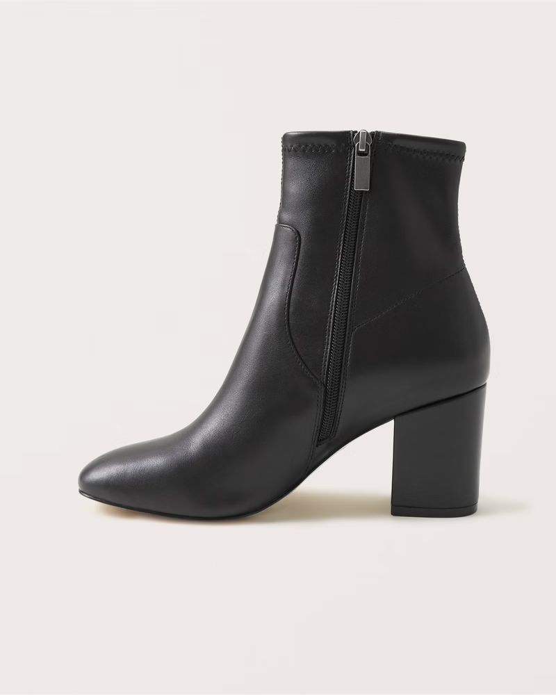 Women's Vivianne Leather Ankle Boots | Women's 25% Off Select Styles | Abercrombie.com | Abercrombie & Fitch (US)